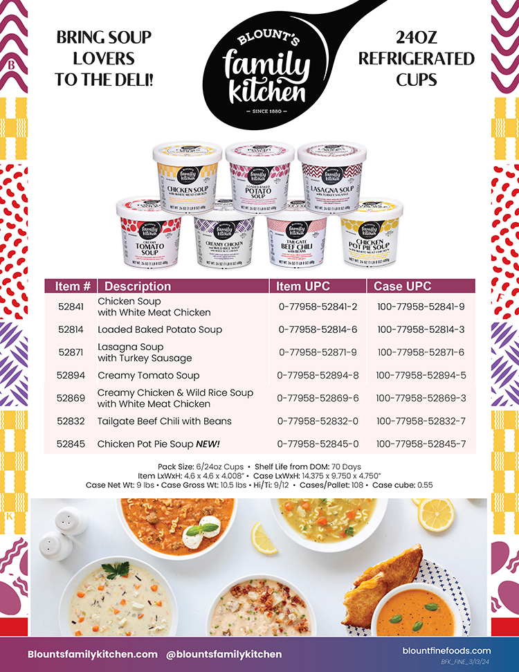 Blount's Family Kitchen 24oz Soups 