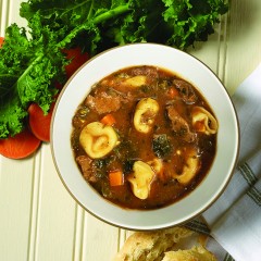 Italian Style Beef & Tortellini Soup