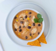 Cheesy Chicken Enchilada Soup