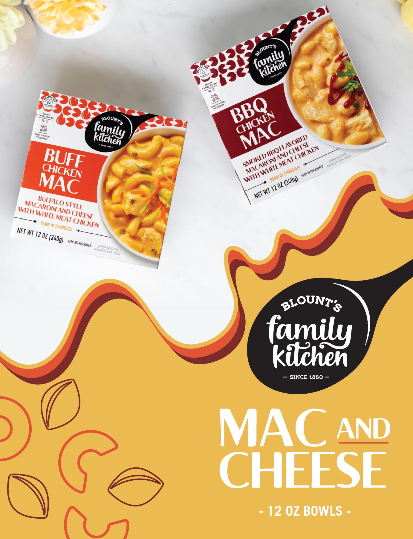 Blount's Family Kitchen 12oz Mac & Cheese Bowls