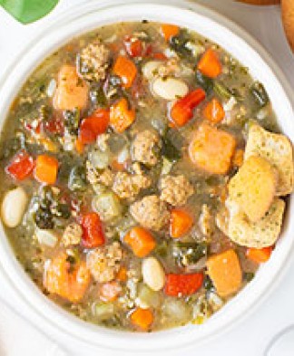 Chicken, Kale & Sweet Potato Soup
