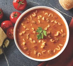 Lasagna Soup With Turkey Sausage