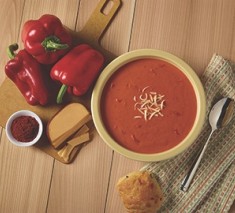 Roasted Red Pepper & Smoked Gouda Bisque