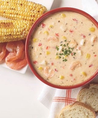 Shrimp & Roasted Corn Chowder