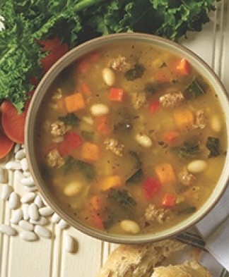 Turkey Sausage & Kale Soup